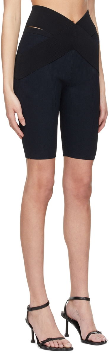 Къси панталони Dion Lee Cross Waistband Ribbed Bike Shorts Зелено | C7081S22, 4