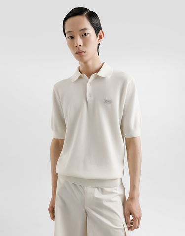 Поло тениска Dolce & Gabbana Dolce & Gabbana Cotton Polo Shirt with Logo Tag Бяло | GXZ02TJBCF5W0001, 3