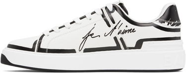 Кецове и обувки Balmain Balmain B-Court Printed Calfskin Бяло | EM1VI288LCLP, 2
