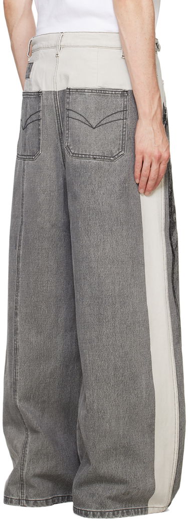 Дънки Feng Chen Wang Feng Chen Wang Paneled Jeans Сиво | FUF18TR07, 2