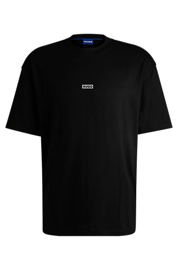 Тениска BOSS Jersey T-Shirt with Logo Черно | 50509776, 0