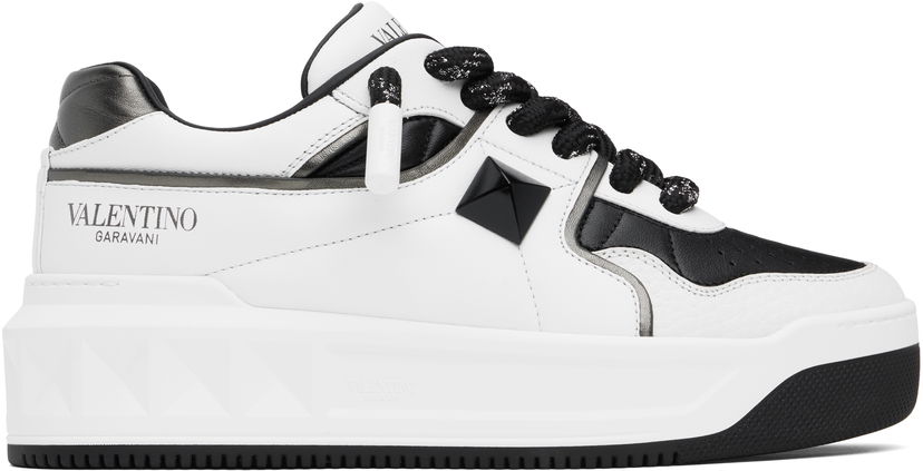Кецове и обувки Valentino Valentino Garavani One Stud XL Nappa Leather Low-Top Бяло | 6Y2S0G37WRI