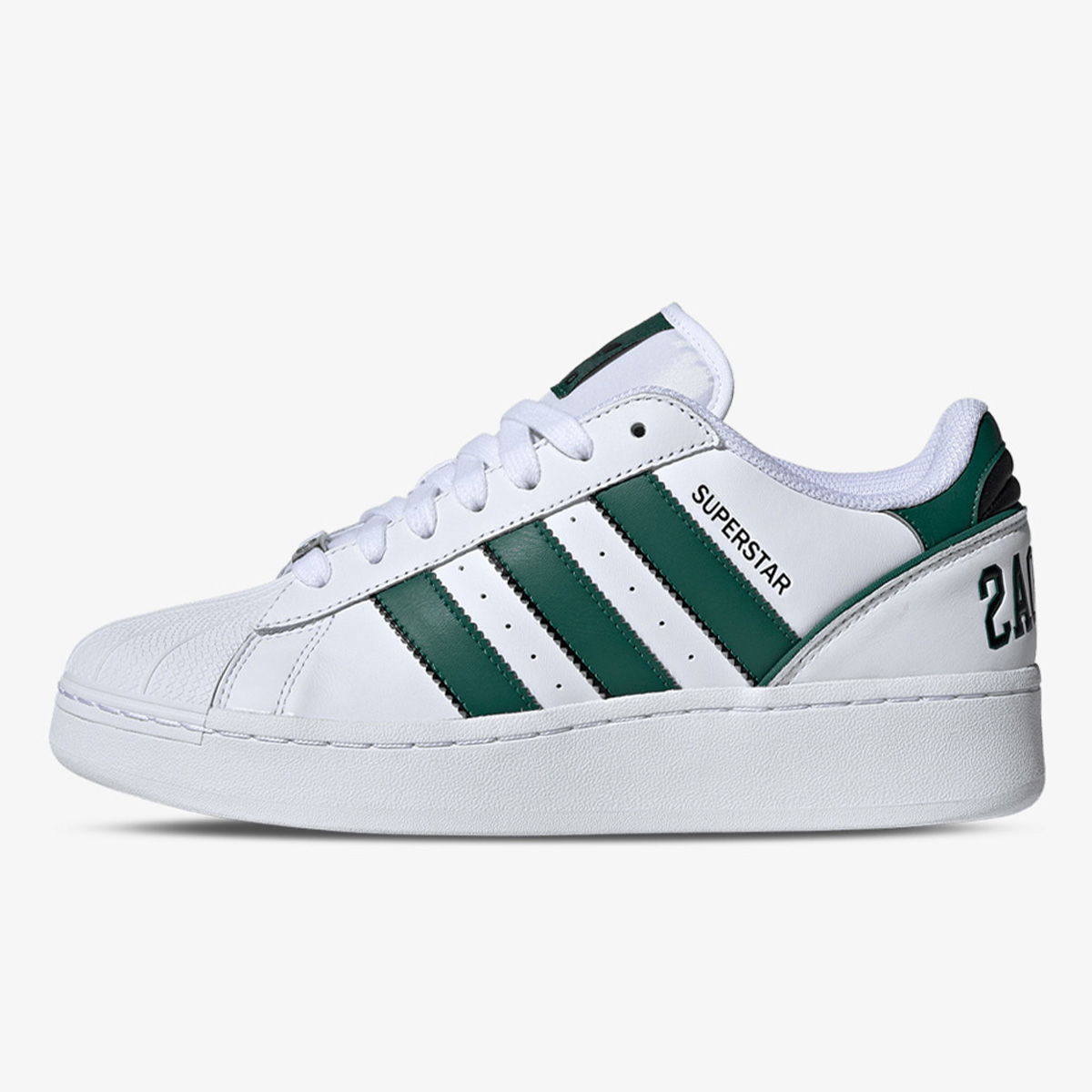 Кецове и обувки adidas Originals Superstar XLG Cloud White Collegiate Green Core Black Бяло | IE0760, 1