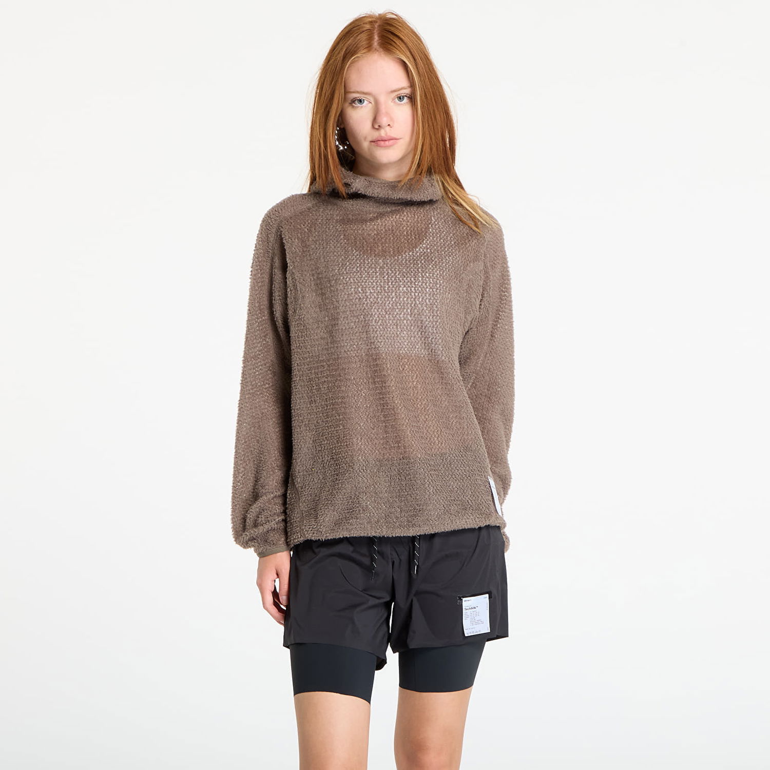 Суитчър Satisfy Satisfy FuzzFleece AD Light Hoodie Кафяво | 11025-91001, 0