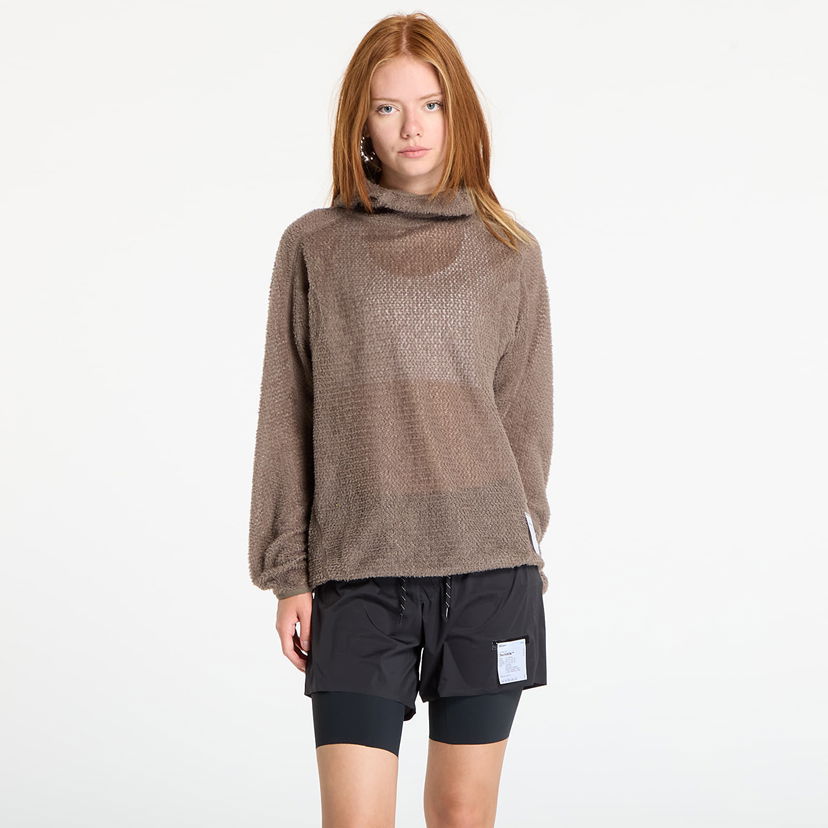 Суитчър Satisfy Satisfy FuzzFleece AD Light Hoodie Кафяво | 11025-91001