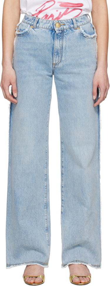 Дънки Balmain Balmain Straight-Leg Jeans Синьо | EF0MI050DF75, 0