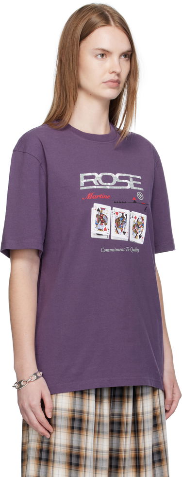 Тениска Martine Rose Martine Rose Classic Playing Cards Graphic Tee Лилаво | 603JE01605FA, 1