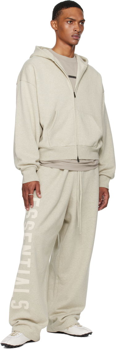 Суитчър Fear of God ESSENTIALS Classic Fit Fleece Zip-Up Hoodie Бежово | 192SP254782F, 3