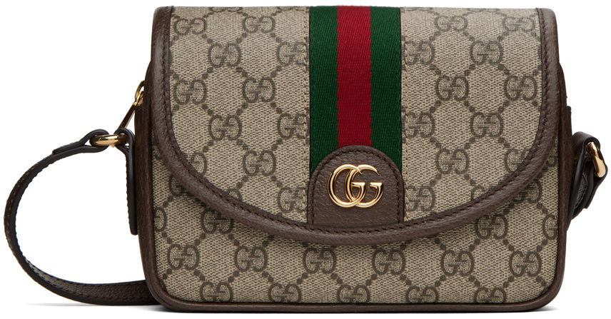 Чанта през рамо Gucci Ophidia GG Mini Shoulder Bag Бежово | 772239 FACUJ, 0