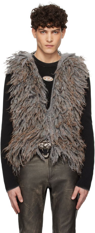 Жилетка Diesel Furry Knit Vest Сиво | A17039-0DBDJ-96X, 0
