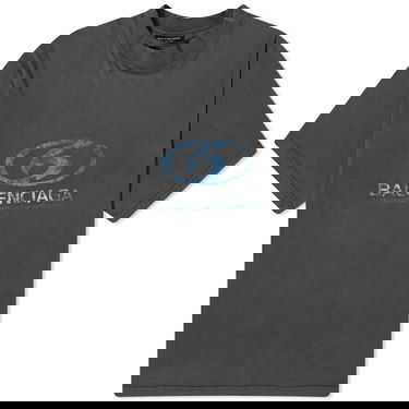 Тениска Balenciaga Surf Logo Faded Tee Сиво | 764235-TPVM3-1412, 0