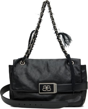 Чанта през рамо Balenciaga Balenciaga Modu Flap Medium Chain Bag Черно | 811781 2ABIV, 0