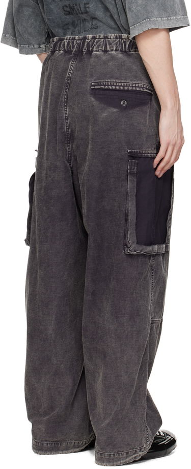 Карго панталони Maison MIHARA YASUHIRO Maison MIHARA YASUHIRO Cotton Satin Cargo Pants Сиво | J14PT172, 2
