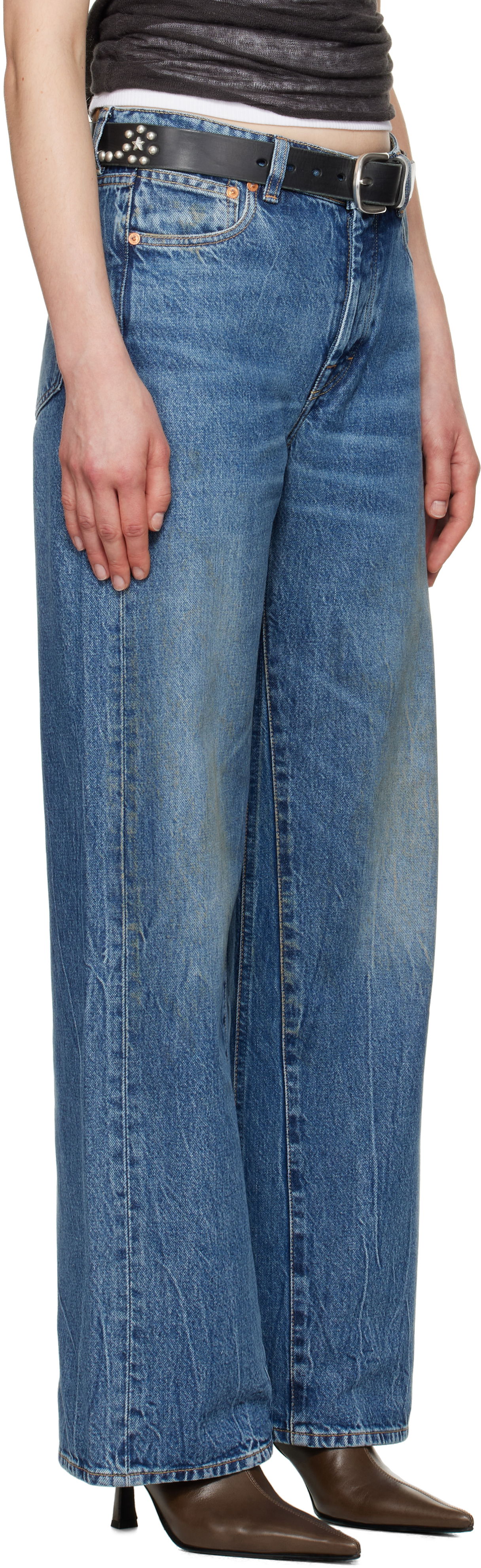 Дънки OUR LEGACY Our Legacy Treble Cut Jeans Синьо | W2255TCD, 1