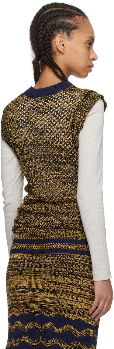 Пуловер Wales Bonner Wales Bonner Shade Knit Vest Жълто | US25KN31-KN04-5190, 2