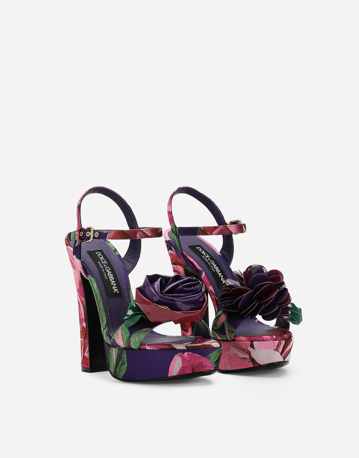 Кецове и обувки Dolce & Gabbana Floral Print Sandals Многоцветен | CR1685AR2928S861, 1