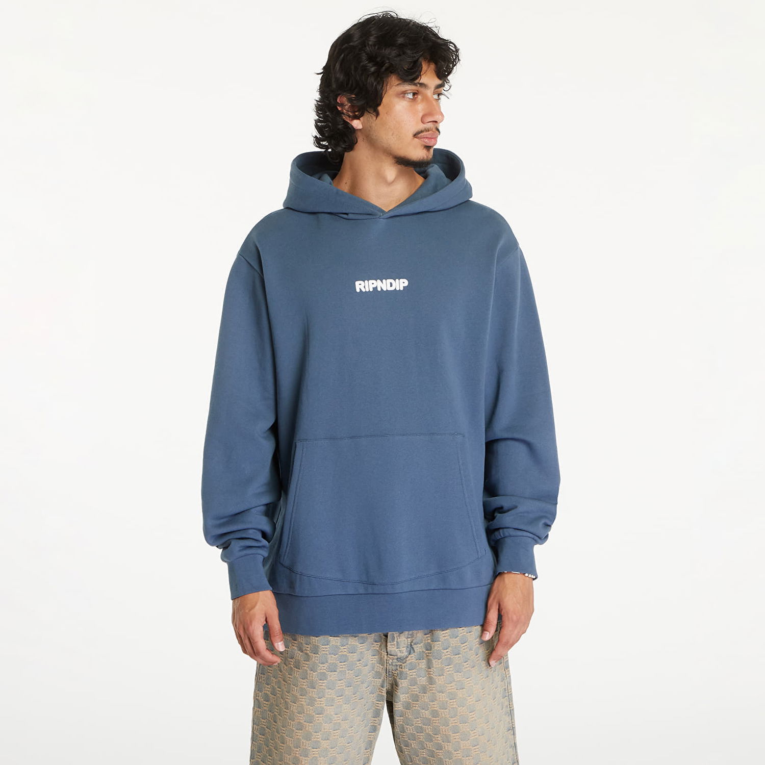 Суитчър RIPNDIP Pet Kitties Hoodie Storm Blue Синьо | RNDSUM24126, 0