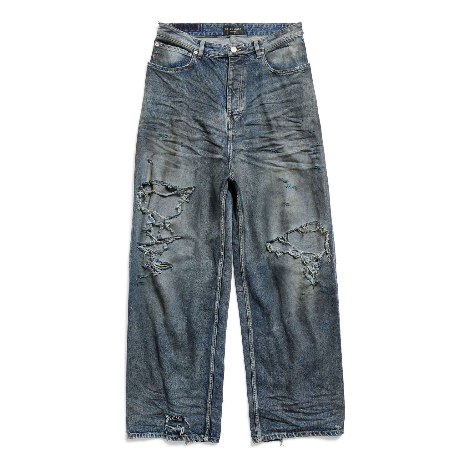 Дънки Balenciaga Baggy Destroyed Jeans Синьо | 745213TNW014974, 0