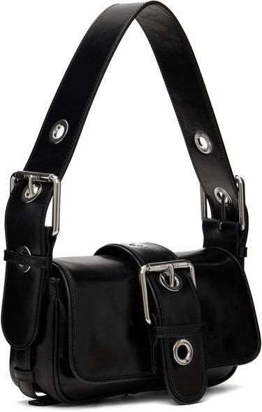 Чанта през рамо BY FAR BY FAR Eloise Leather Shoulder Bag Черно | MWBSB015CL034BK001PL, 1