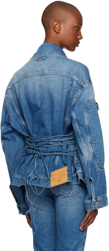 Яке Jean Paul Gaultier Jean Paul Gaultier Lacing Denim Jacket Синьо | 24/31-F-VE062LP-D013-57, 2