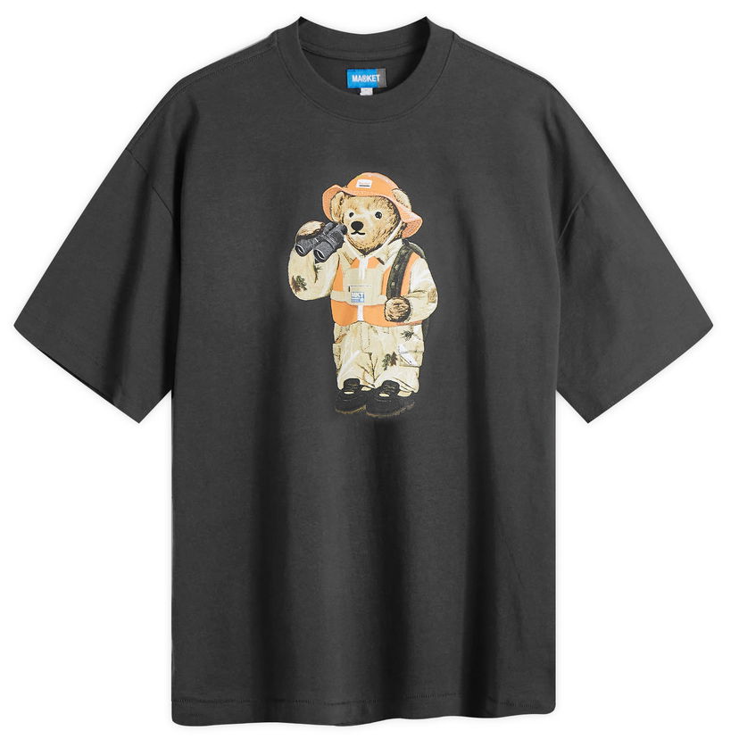 Тениска MARKET Bear T-Shirt Size Черно | 399001927-WBK