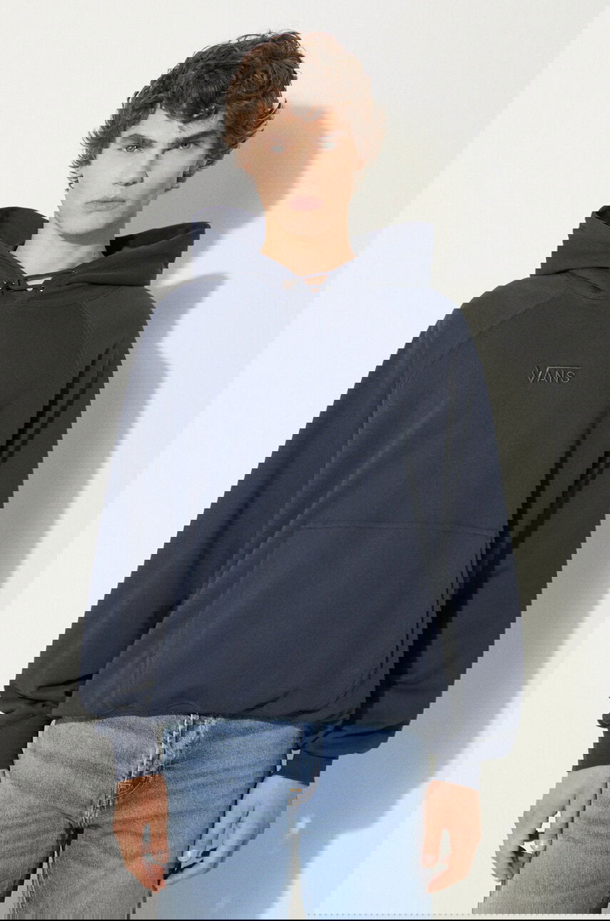 Суитчър Vans Premium Classics LX Smooth Fleece Lace-Up Hoodie Тъмно синьо | VN000GZ1D6Q1, 0