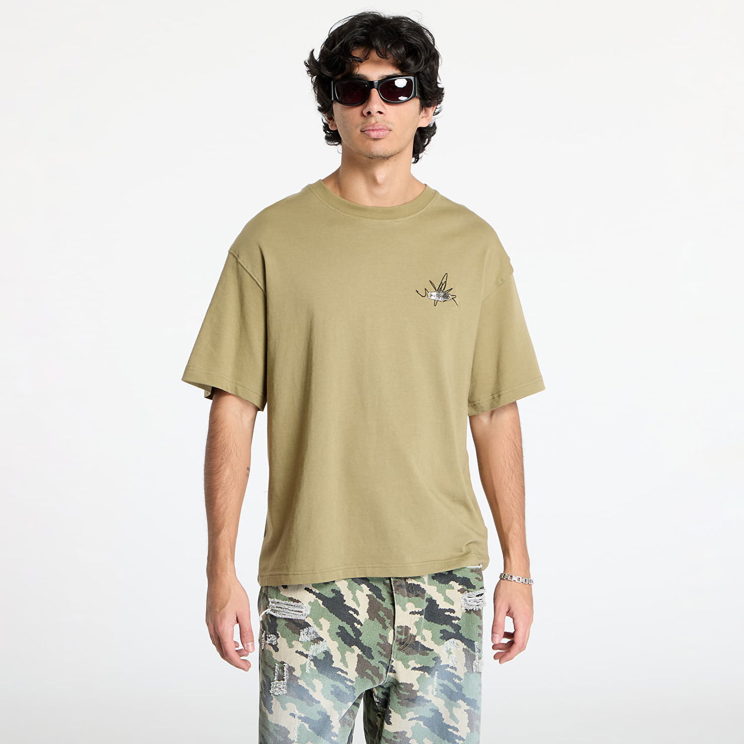 Тениска Footshop FTSHP Graphic Print T-Shirt Зелено | FTSHP_446, 0
