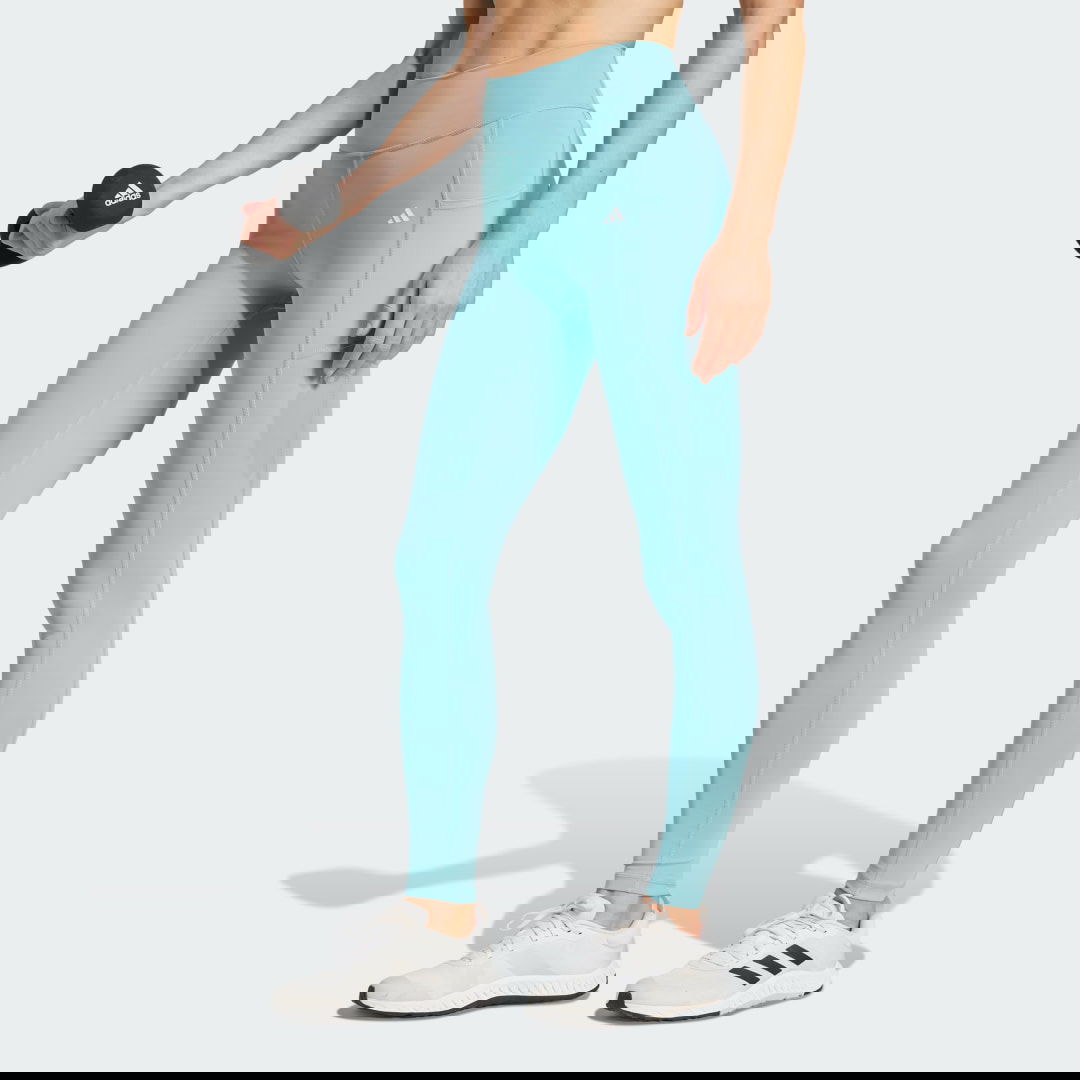 Клинове adidas Performance Optime Full-Length Training Leggings Тюркоазено | IX0220, 0