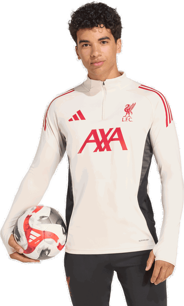 Пуловер adidas Performance Liverpool FC Tiro 25 Competition Training 1/4 Zip Top Бежово | JV6569, 4