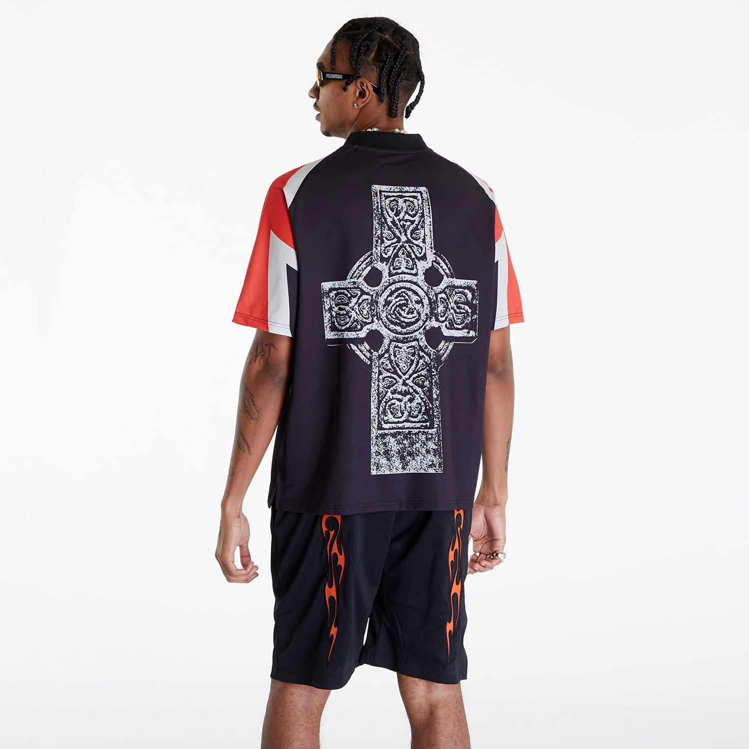 Тениска Pleasures Mind Soccer Jersey Tee Черно | P24SP011 BLACK, 1