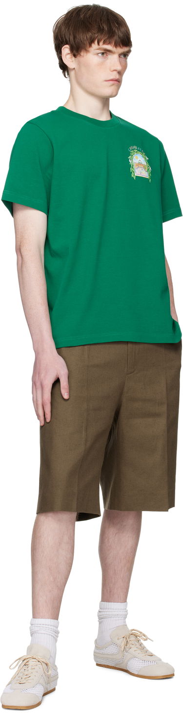 Тениска Casablanca Casablanca L'Arche De Tennis T-Shirt Зелено | MPF25-JTS-001-17-EX-FLANNELS, 3