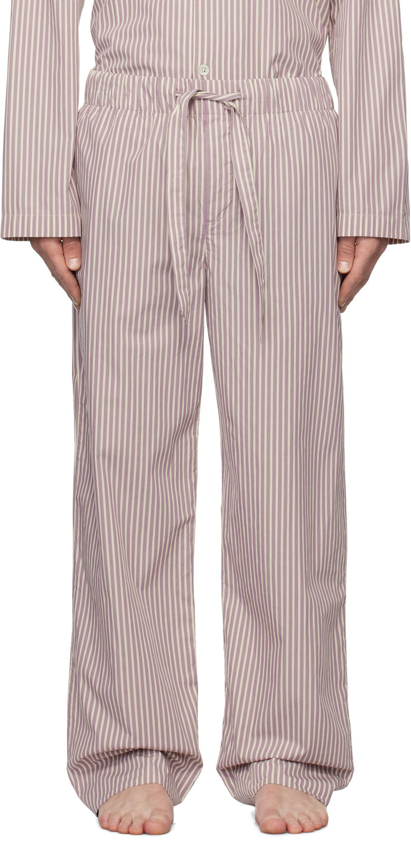 Пижама TEKLA Striped Pyjama Pants Лилаво | SWP-SKST