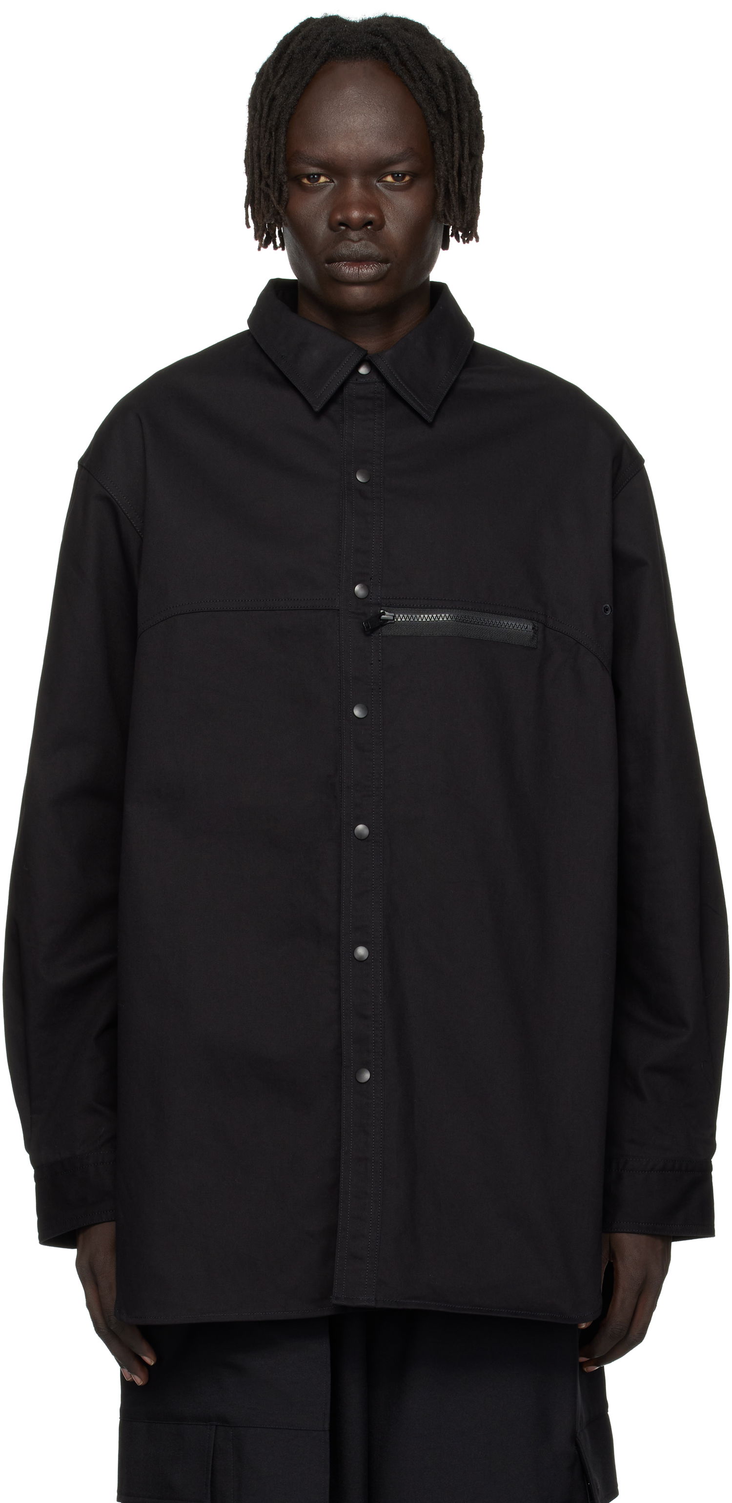 Риза Y-3 Y-3 UT Twill Overshirt Черно | JW4620, 0