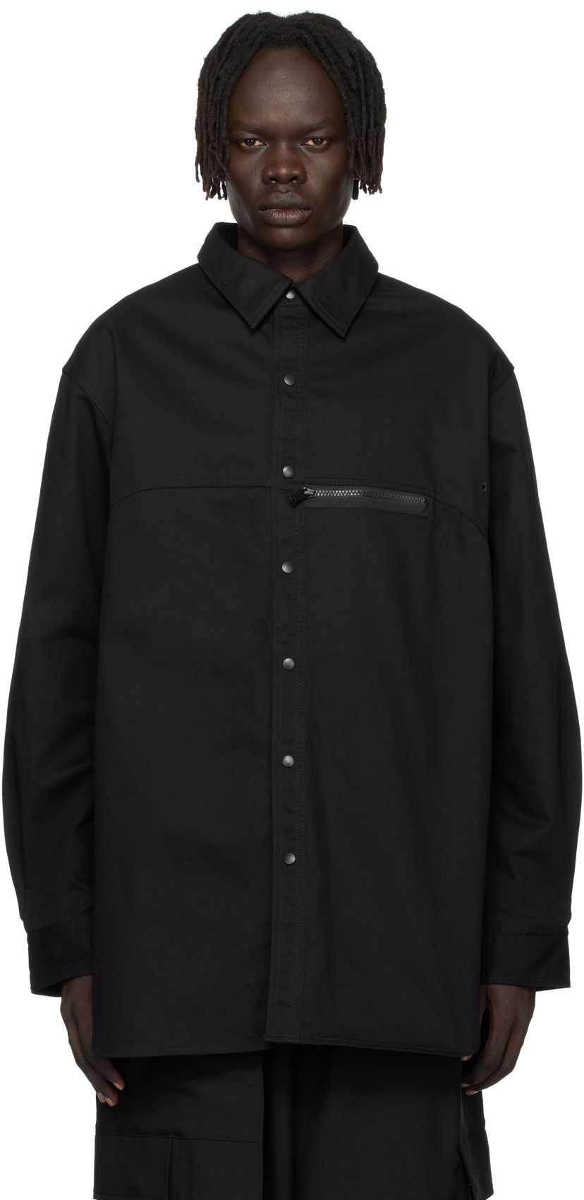 Риза Y-3 Y-3 UT Twill Overshirt Черно | JW4620