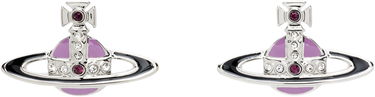 Обеци Vivienne Westwood Small Neo Bas Relief Earrings Лилаво | 62010039-02P681-, 0