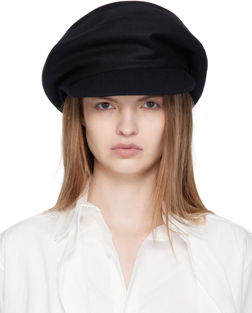 Шапка Yohji Yamamoto Yohji Yamamoto Top Crown Casquette Черно | FL-H82-164