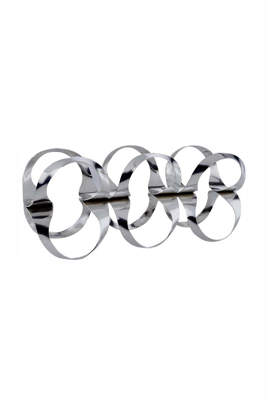 Домашен декор Alessi Ribbon Bottle Rack Металик | UNS02, 0