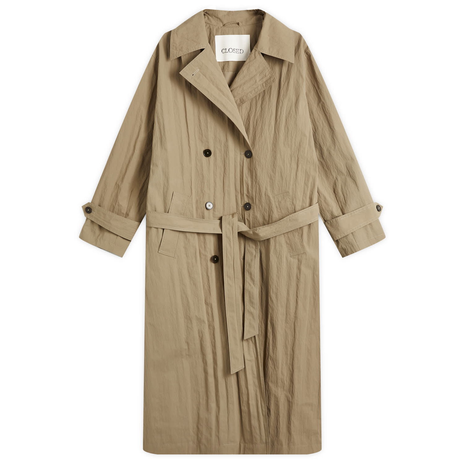 Тренчкот CLOSED Women's Double-Breasted Trench Coat With Belt Бежово | C97933-682-22, 1