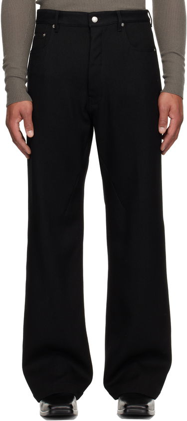 Панталони Rick Owens Concordians Geth Wide-leg Twill Trousers Черно | RU02E1333 WD, 0