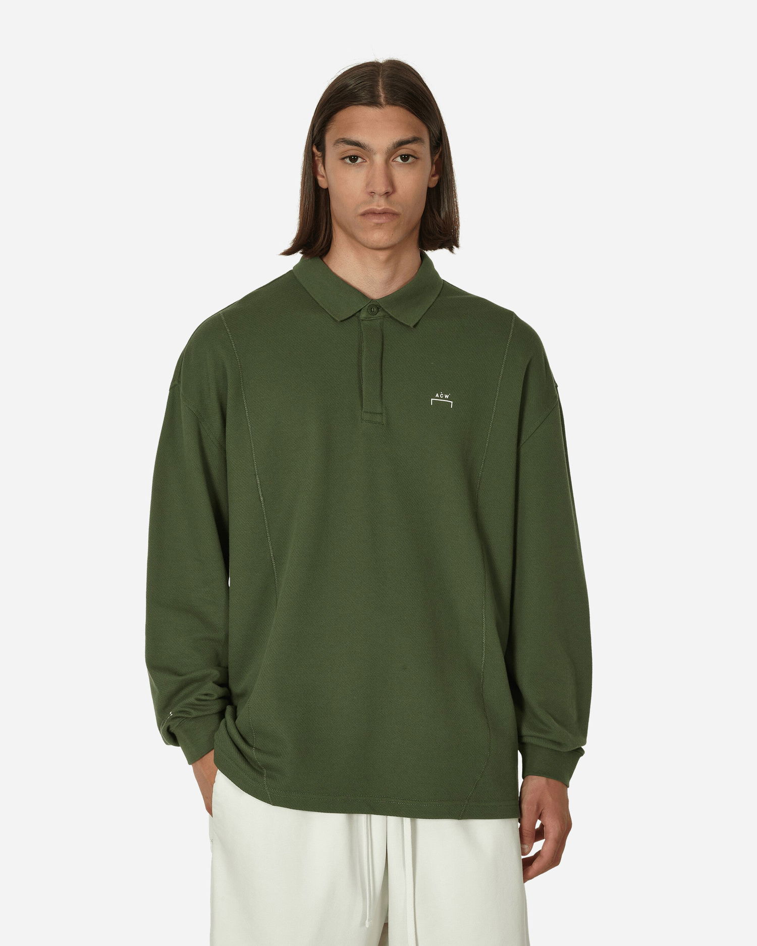Поло тениска Converse x A-COLD-WALL* Knit Polo Tee Зелено | 10025730-A01, 0