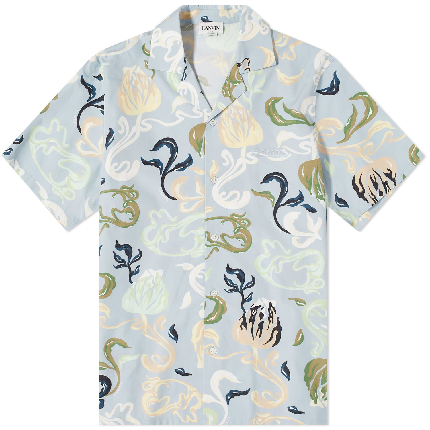 Риза LANVIN Sleeve Patch Vacation Сиво | RM-SI0019-5949-E24-270, 0