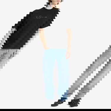 Тениска LANVIN Denim Script Logo T-Shirt Черно | RM-TS0115-J171-P25-10, 4