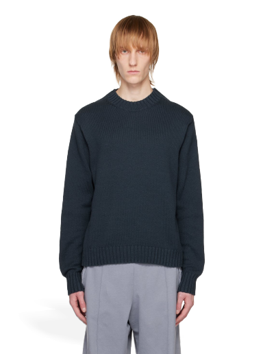 Пуловер Acne Studios Crewneck Sweater Тъмно синьо | B60262-