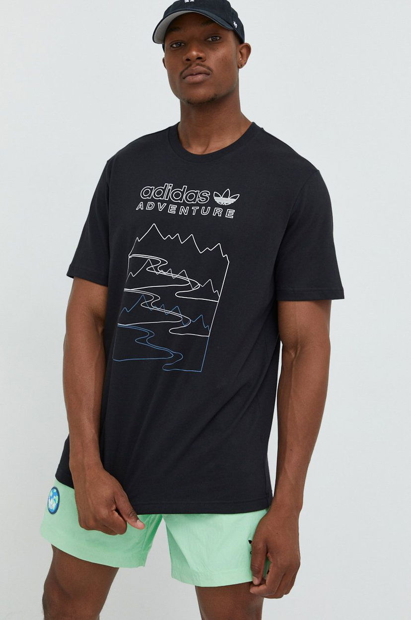 Тениска adidas Originals Adidas Originals Adventure Graphic T-Shirt Черно | HK5007