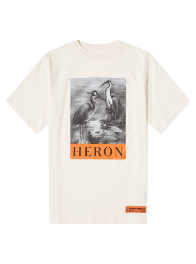 Тениска HERON PRESTON Oversized Tee Бяло | HMAA026C99JER0010110