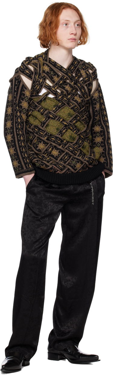 Панталони Y/PROJECT Y/Project Jacquard Lounge Pants Черно | PANT98-S24, 3