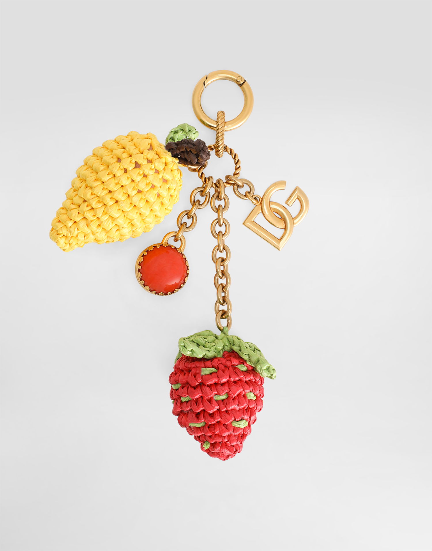 Ключодържатели Dolce & Gabbana Dolce & Gabbana Fruit Shaped Metal and Raffia Keychain Многоцветен | BI3410AK3748J901, 0