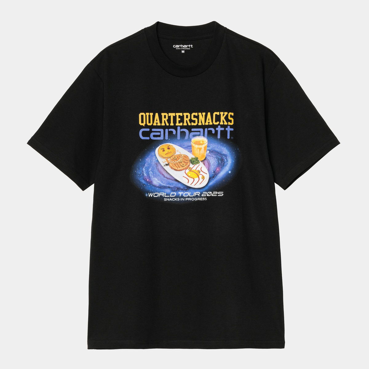 Тениска Carhartt WIP Quartersnacks World Tour 2025 Graphic T-Shirt Черно | I036114_6, 0