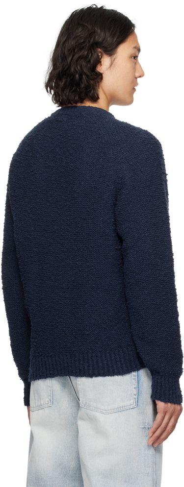 Пуловер Noah Noah Popcorn Yarn Sweater Тъмно синьо | SW090SS25BLU, 2