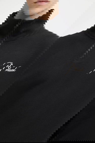 Суитчър Rhude Classique quarter zip sweatshirt with logo Черно | RHFW25ST01012, 3